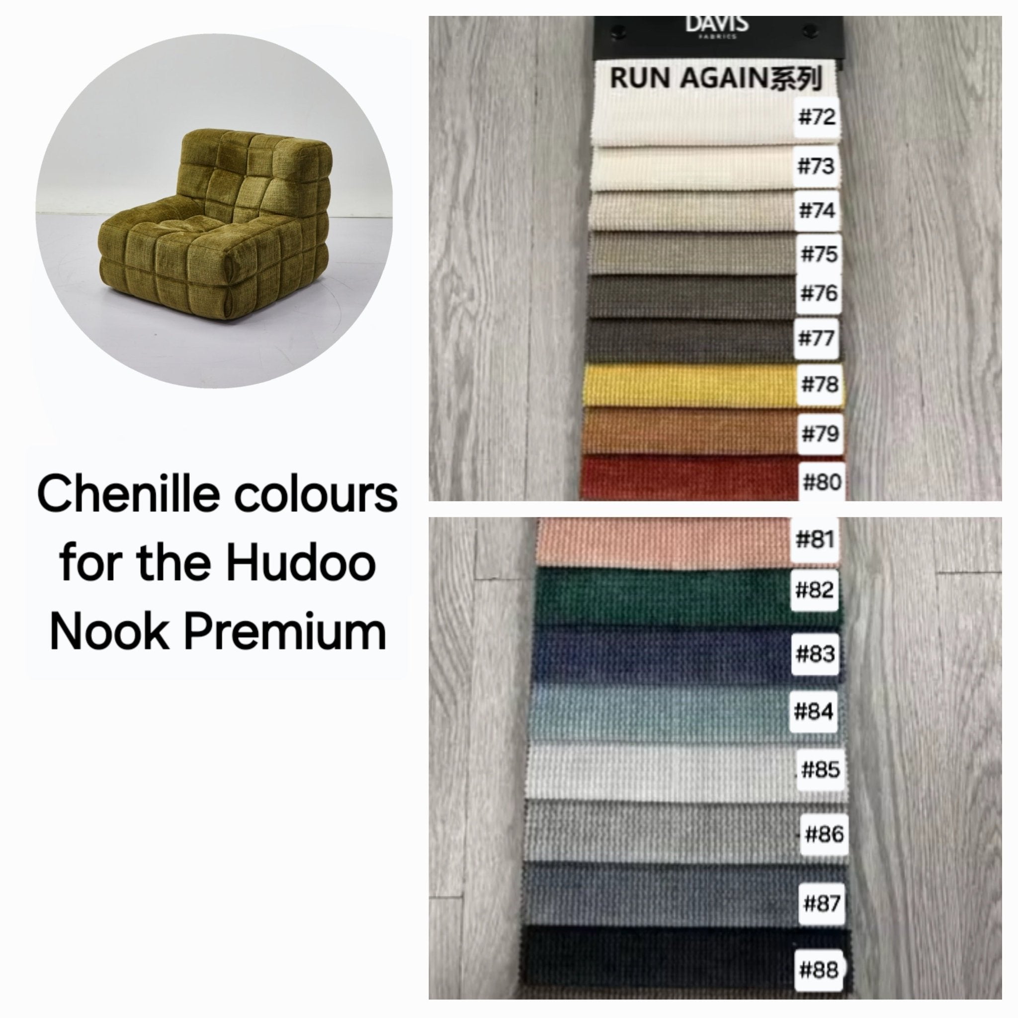 Colour Options - Hudoo